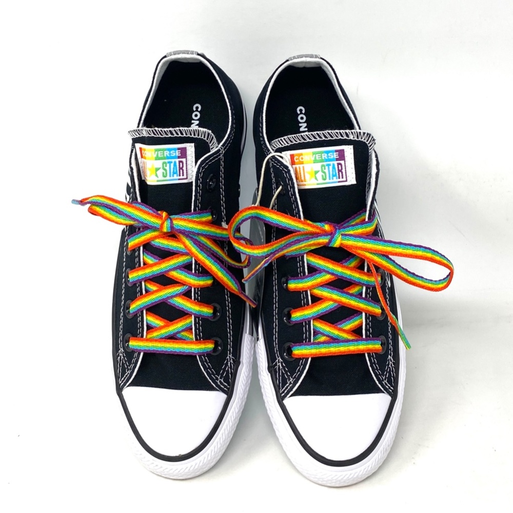 Converse Ctas Low Top Canvas Black Wedding Women's Sneakers Custom 171213C-BLWT - Picture 9 of 12